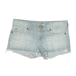 7 For All Mankind Light Wash Jean Shorts